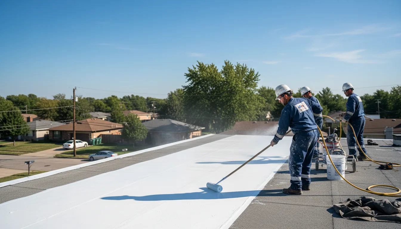 Commercial roof coating in Hawley, TX near me